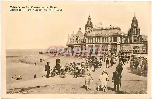Cartes postales Ostende - Le Kursaal et la Plage