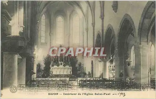 Ansichtskarte AK Dijon Int�rieur de l'Eglise Saint-Paul