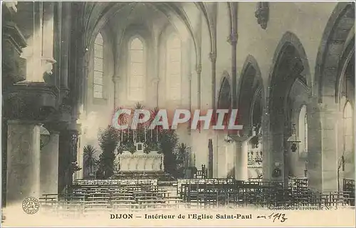 Cartes postales Dijon Int�rieur de l'Eglise Saint-Paul