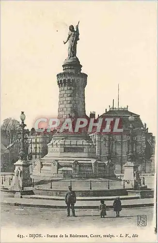 Ansichtskarte AK Dijon Statue de la Resistance  Cabet