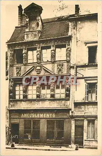 Ansichtskarte AK Dijon Maisons des Cariatides