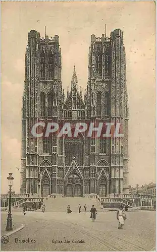 Cartes postales Bruxelles Eglise Ste Gudule