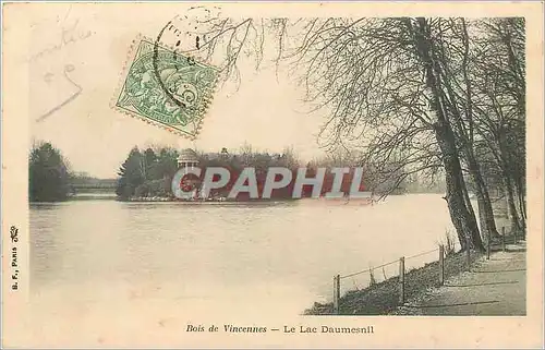 Ansichtskarte AK Bois de VINCENNES - Le Lac Daumesnil