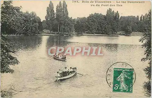 Cartes postales Bois de VINCENNES - Le Lac Daumesnil