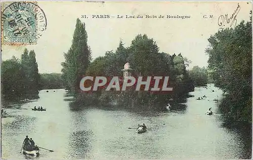 Cartes postales Paris Le Lac du Bois de Boulogne