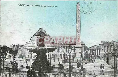 Cartes postales Paris  La Place de la Concorde