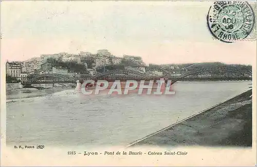 Cartes postales Lyon Pont de la Boucle - Coteau Saint-Clair