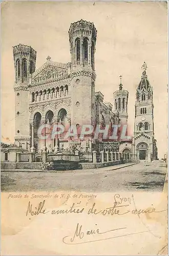 Cartes postales Fa�ade de Sanctuaire de N. D. de Fourvi�re