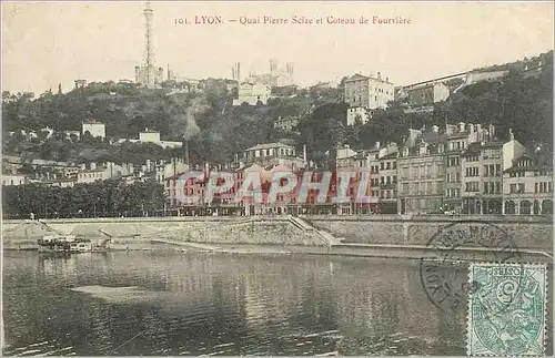 Cartes postales Lyon Quai Pierre Seize et Coteau de Fourvi�re