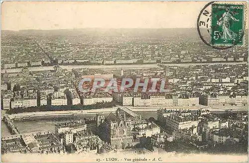 Cartes postales Lyon Vue G�nerale