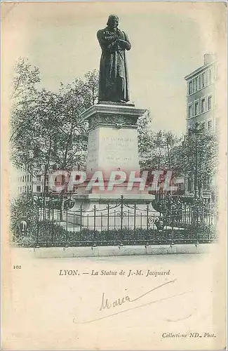 Cartes postales Lyon - La Statue de J.-M. Jacquard