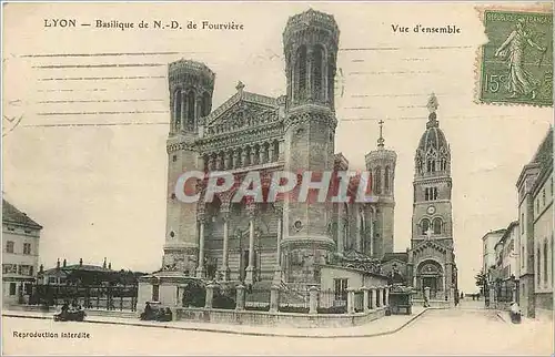 Cartes postales Lyon - Basilique de N. D. de Fourviere