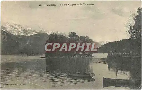 Cartes postales Annecy - Ile des Cygnes et la Tournette