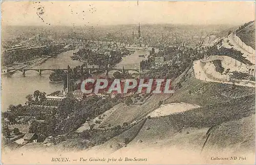 Cartes postales Rouen - Vue generale prise de Bon-Secours