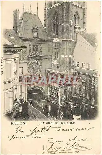 Cartes postales Rouen - La Grosse Horloge