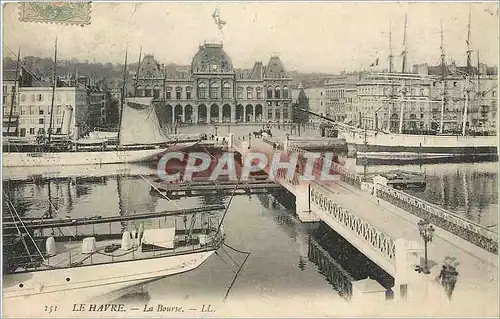 Cartes postales Le Havre la Bourse Bateaux