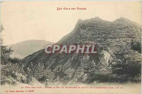 Cartes postales La Tete des Faux - Entre le Col du Bonhomme et le Col du Louschpach