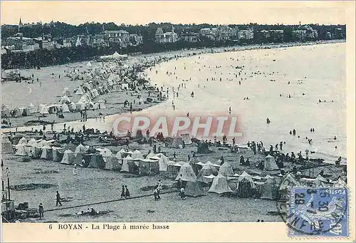 Cartes postales Royan - La Plage � maree basse