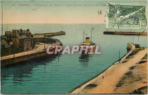 Cartes postales Dieppe  - L'Entree du Port - Arrivee du Bateau  Timbre Jeux Olympiques Olympic Games