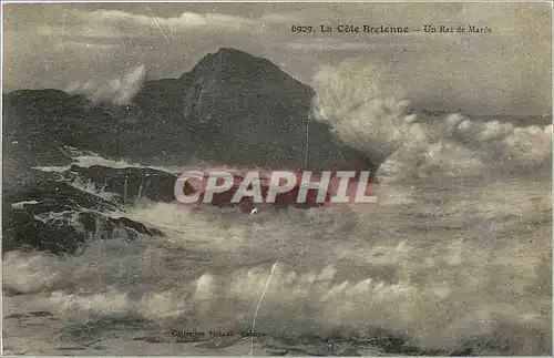 Cartes postales La Cote Bretonne Un Raz de Maree