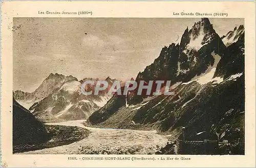 Ansichtskarte AK Chamonix Mont Blanc Hte Savoie La mer de Glace