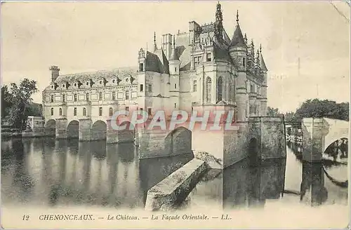 Cartes postales Chenonceaux Le Chateau La Facade Orientale