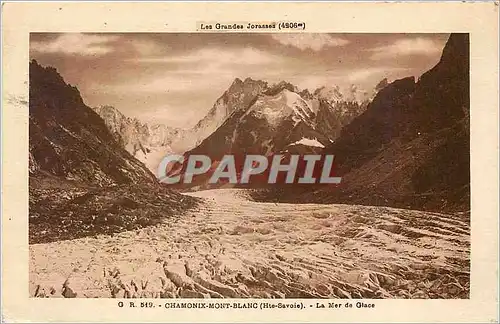 Ansichtskarte AK Chamonix Mont Blanc Hte Savoie La Mer de Glace