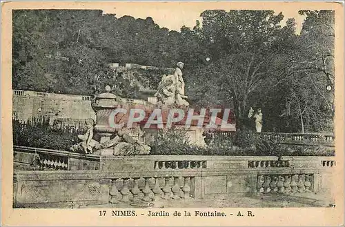 Cartes postales Nimes Jardin de la Fontaine