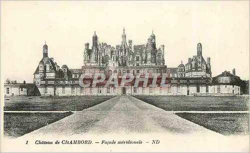 Cartes postales Ch�teau de Chambord - Fa�ade Orientale
