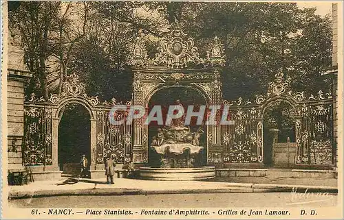 Ansichtskarte AK Nancy - Olace Stanislas - Fontaine d'Amphitrite - Grilles de Jean Lamour