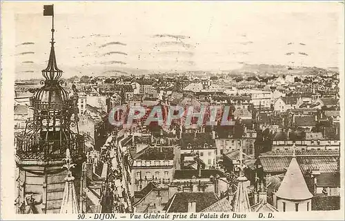 Ansichtskarte AK Dijon Vue prise du Palais des Ducs