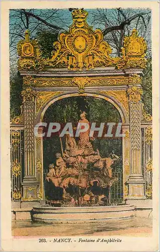 Cartes postales Nancy - Fontaine d'Amphitrite