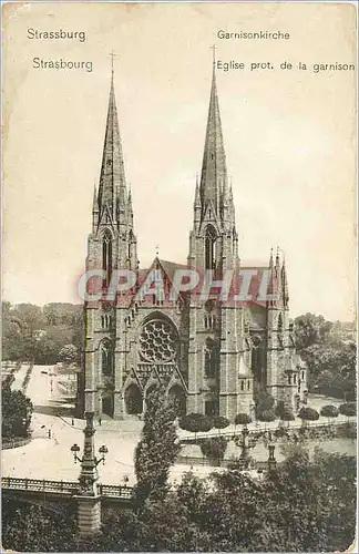 Cartes postales Strasbourg Eglise Prot. De la Garnison