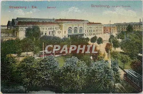 Cartes postales Strasbourg - La gare centrale