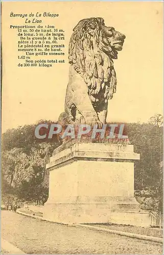 Cartes postales Barrage de la Gileppa Le Lion