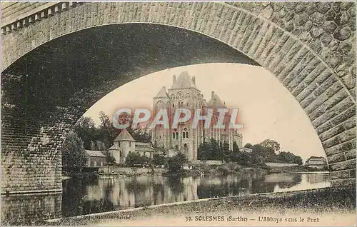 Ansichtskarte AK Solesmes - L'Abbaye sous le Pont