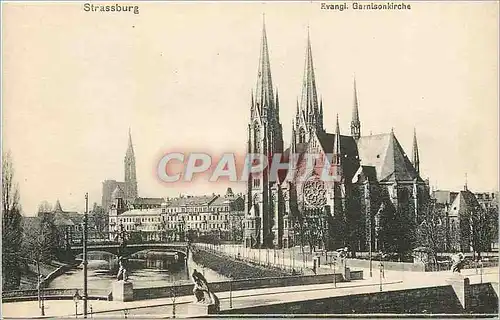 Cartes postales Strassburg  Evang. Garnisonkirche