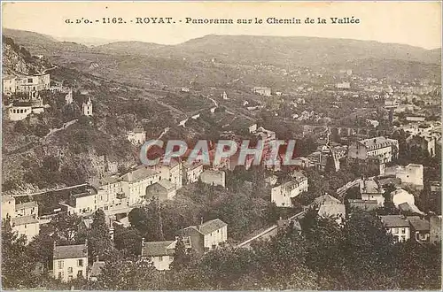 Ansichtskarte AK Royat  Panorama sur le chemin de la Vallee