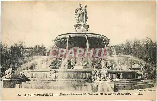 Cartes postales Aix-en-Provence - Fontaine Monumentale