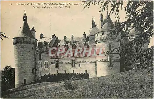 Cartes postales Ch�teau de Chaumont-sur-Loire  Fa�ade sud ouest