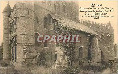 Cartes postales Ch�teau des Comtes de Flandre:  Maison du Chatelain cuisines et Palais
