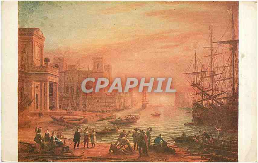 Claude Lorrain Port De Mer Au Soleil Couchant Ansichtskarte AK Claude Gelee dit Claude Lorrain - Un Port de mer au