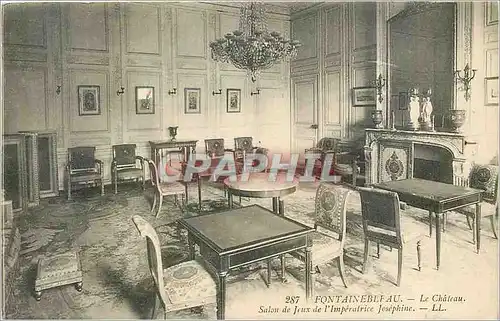 Cartes postales Fontainebleau - Le Ch�teau Salon de Jeux de l'Imperatrice Josephine