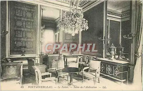 Cartes postales Fontainebleau - Le Palais -Salon de l'Abdication