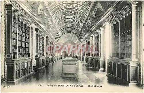 Cartes postales Plais de Fontainebleau - Bibliotheque