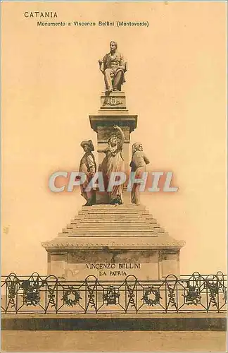 Cartes postales Catania Monumento a Vincenzo Bellini
