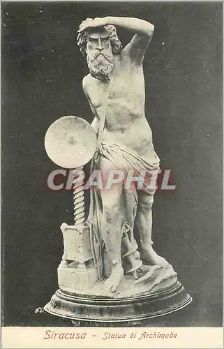 Cartes postales Siracusa - Statua di Archimede