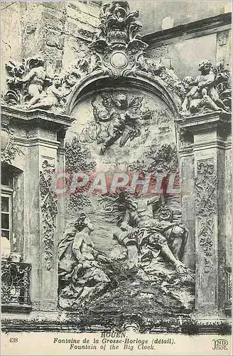 Cartes postales Rouen Fontaine de La Grosse Horloge