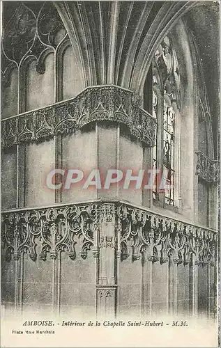 Ansichtskarte AK Amboise - Interieur de la Chapelle Saint-Hubert