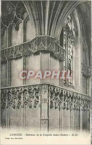 Cartes postales Amboise - Interieur de la Chapelle Saint-Hubert